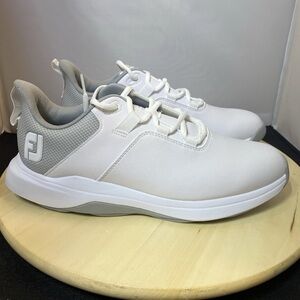 ! FootJoy Mens Pro/SLX Carbon Golf Shoes Size 12 M White/Grey (56924)